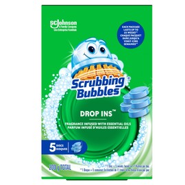 Scrubbing Bubbles Scrubbing Bubbles® Drop-Ins™, Fragrance infused with essential oils, 5 Discs