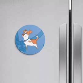 Unbranded The Secret Life of Pets Cartoon Max | 4'' X 4'' Round Decorative Magnet