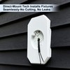SDRZJX White Vinyl Siding Mounting Block with Built-in Electrical Box