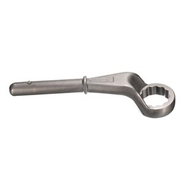 HARFINGTON Offset Box End Tubular Handle Wrench 1-3/4" CR-V 12 Point Offset Single End Torx Wrench High Neck Tubular Box Wrenches for Tightening Remove Screws and Fasteners, Silver Gray
