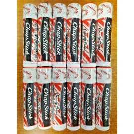 ChapStick 12 Pack: Chapstick Candy Cane Peppermint Lip Balm 0.15 oz. ea. NEW/SEALED (5517)