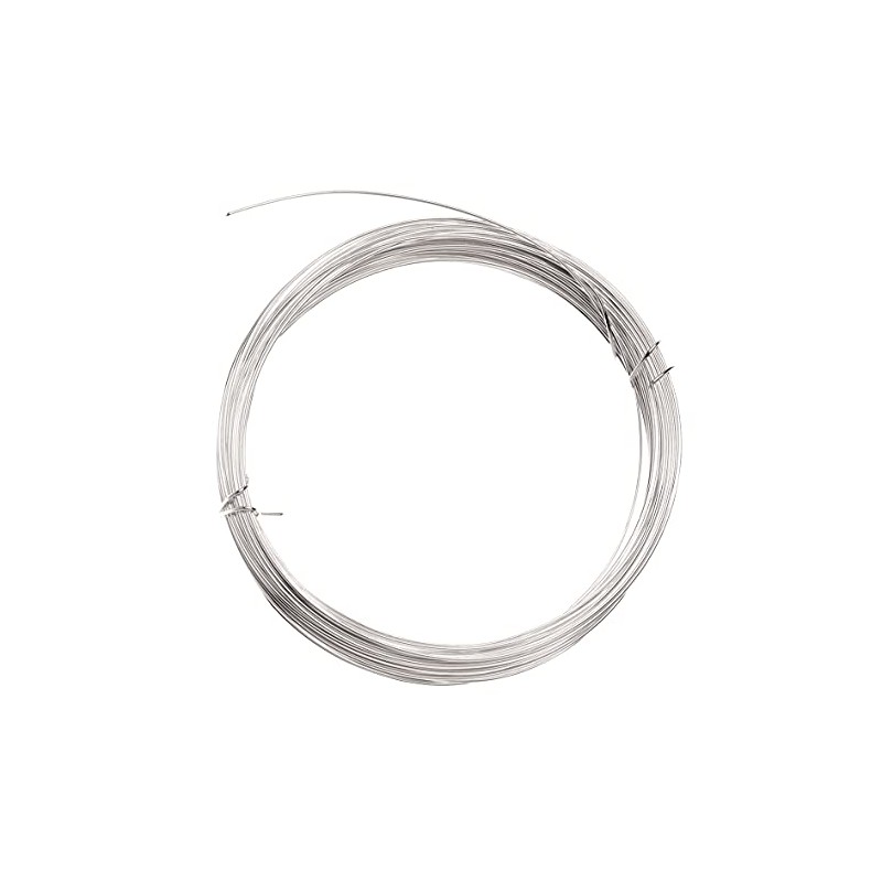 Glorex Silver Wire 1 mm, 4 m Silver-Plated Copper Core,