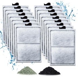 Zuqqony 15 Pack PF-L Filter Cartridges Compatible with Top Fin Silenstream PF20, PF30, PF40 and PF75 Power Filters, Remplacement Aquarium Carbon Cartridge with Zeolite