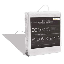 Coop Home Goods Premium Waterproof Mattress Protector, Ultra Soft Breathable Bed Cover, Mattress Encasement Pad, Noiseless & Absorbent Topper - Oeko-TEX Certified - White Queen Size (60 x 80)