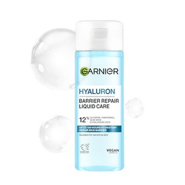GARNIER Hyaluron Barrier Repair Liquid Care Toner, 12% Glycerin and Panthenol, With Aloe Vera & Hyaluronic Acid, Long-Lasting Hydration, Repairs Skin 