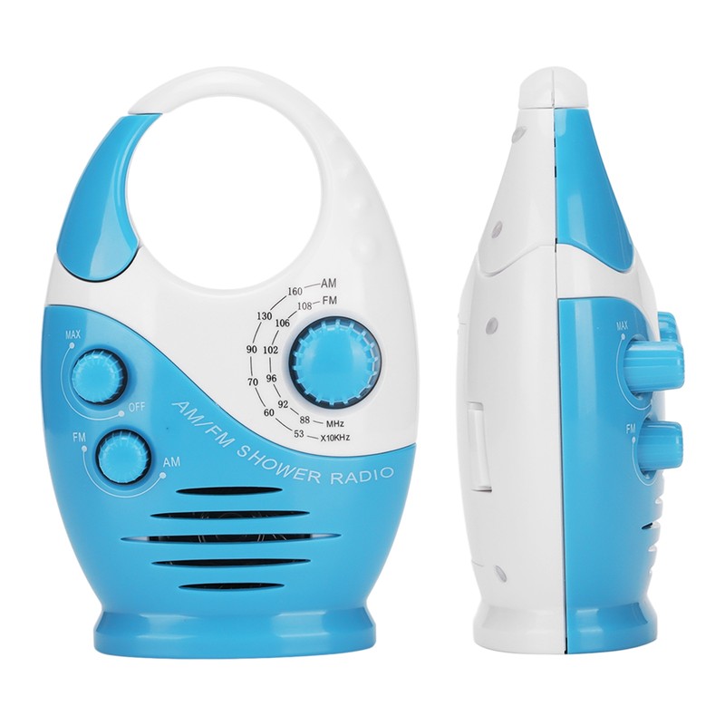 AM FM Portable Radio Portable Hook Type Waterproof Broadcast Music