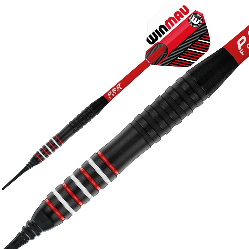 WINMAU Rookie Red Softip (Plastic Tips) Brass Darts Set Single
