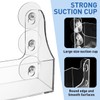 Suction Cup Refrigerator Rack Organizer Acrylic Refrigerator Storage Shelf for