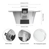 A C100-264V 9W 4.7Inches LEDs RGB+CCT Intelligent Recessed Lighting Downlight