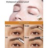 Eyebrow Powder Palette, 3 Colours, Light Brown, Black, Eyebrow Powder,