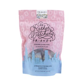 Paladone I'd Rather Be Watching Friends Beauty Bath Crumble, Dewberry and Ylang Ylang Aromatherapy Bath Fizz, 250 g (8.8 oz)