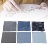 Tomotato Water-soluble embroidery patterns, Sashiko Stitch embroidery paper, 6 pieces