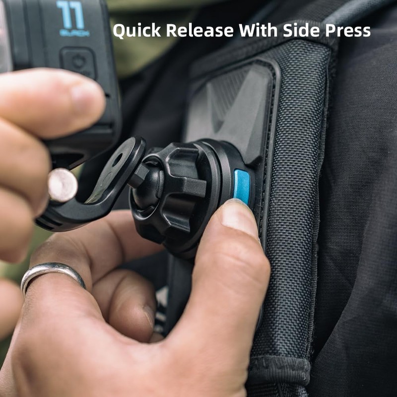 SUREWO Magnetic Quick Release Backpack Mount, 360° Backpack Shoulder Strap
