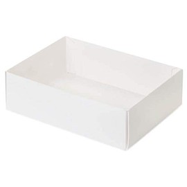 100 PK, White Slide Open Candy Box Base, 6.5 x 4.75 x 2" for Candy Or Small Gifts