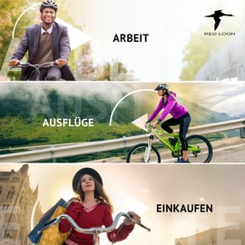 Red Loon Saddle Bag for Bicycle Waterproof - Pannier Rack Bag - Rear Bag Bicycle - Bicycle Bags for Pannier Rack Waterproof - Bikepacking - Backloader - Pack Bag Wheel 15 L Black