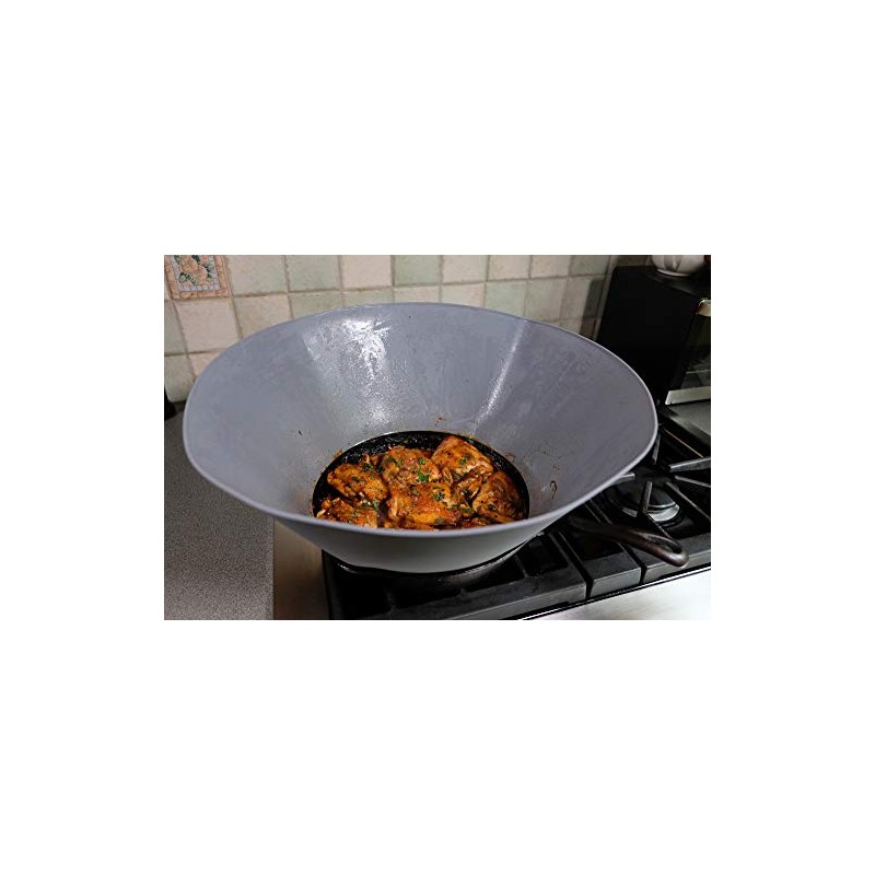 Frywall 12 (Large) - Charcoal - Splatter Guard, as Seen