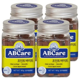 ABC Care Pet Bites Nutritional Supplement, 180g, Bone and Joint Strengthening, 4 Pieces / 에이비씨케어 반려동물 바이트 영양제, 180g, 뼈관절강화, 4개