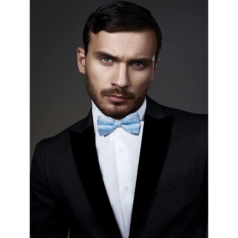 DiBanGu - Pajarita de cachemira para hombre, ajustable, con pajarita