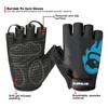 BURNLAB Gym Gloves Pro (Black and Blue, Small)