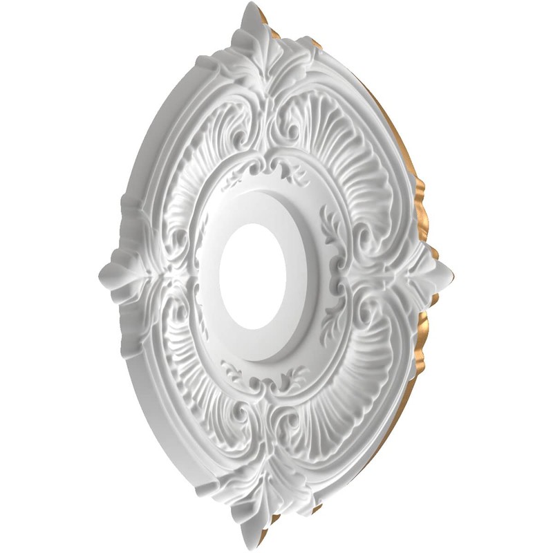 Ekena Millwork CMP16ATBGL Attica Thermoformed PVC Ceiling Medallion (Fits Canopies