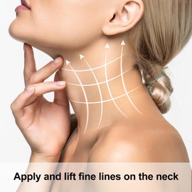 DC,CLISENCE 6pcs Invisible Neck Lifting Tape, Breathable Neck Wrinkles Lifting Patch, Soft Elastic Neck Lines Lift Sticky Strips for Women Men Makeup, Skin Care - Skin Color