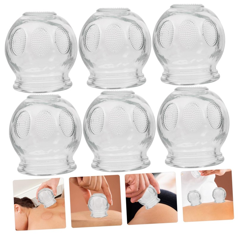 6 pcs Cupping Therapy Fire Cupping Therapy Device Massage Cups