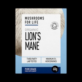 Mushrooms For Life Organic Lion's Mane Pure Grade Extract Powder 60g