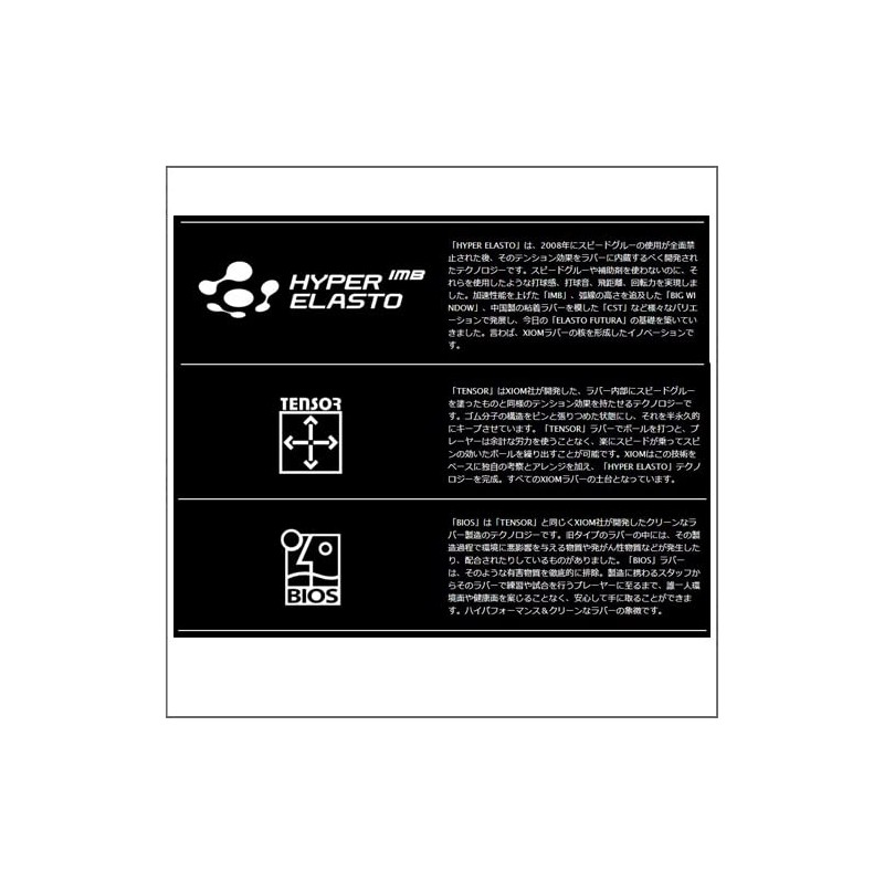 XIOM Table Tennis Rubber (Soft Back) Vega Yo-Ropa