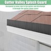 Memrita 8 Pcs Gutter Valley Splash Guards Roof Rain Diverter,