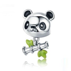 Eternalll Jewellery Original 925 Sterling Silver Charms Love Animal Charms for Bracelets for Women Family Friend Birthday Christmas Charm (Panda Beads)