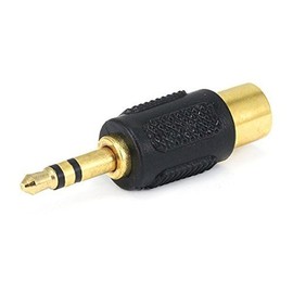 Monoprice 107147 3.5mm Stereo Plug to RCA Jack Adaptor, Gold Plated (2 Pack)