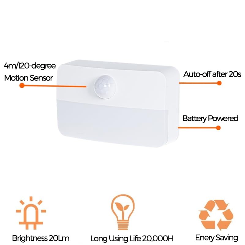 Coolilumi - Luz nocturna con sensor de movimiento para interiores,