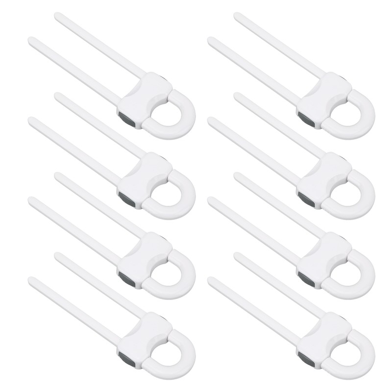 12PCS U Shaped Child Locks Safety Cabinet Childproof Latches for