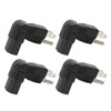 4pcs for NEMA 5‑15P to IEC320 C13 Converter 90 Degree