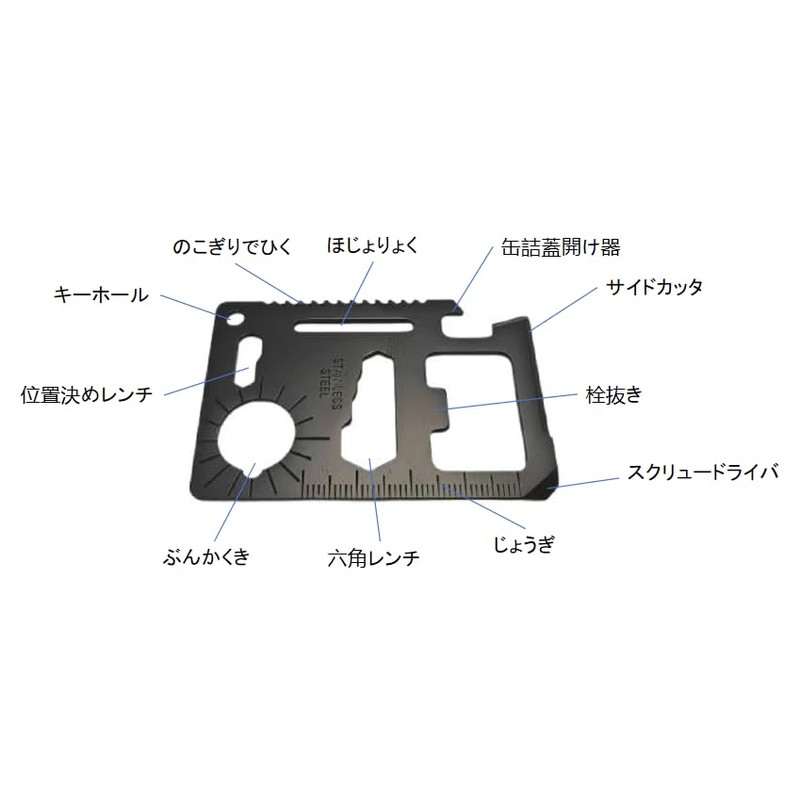 Multifunctional Metal Tool Card - Stainless Steel Bottle Opener, Positioner,