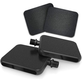 MOTOBICYCLES Reflex Urban Pedal + 2 Replacement Grip Tape Pads - The Ultimate City and Touring Pedal for All Shoe Types - Innovative City Bike, E-Bike Flat Pedals (Black Edition)