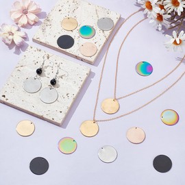 UNICRAFTALE Rectangle Embossing Labels Blank Embossing Blanks Pendant Stainless Steel Smooth Swing Pendant Blanks for Bracelet Necklace Jewelry, Stainless Steel, No Gemstone