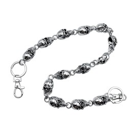 Vintage Skull Pant Chain for Men Women Jeans Chain Hip Hop Belt Chain Biker Wallet Chain for Punk Rock Music Festival Performance Y2K Accessories Goth Accessories