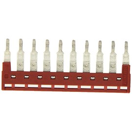 Dinkle DSS2.5N-10P DIN Rail Terminal Block Press-Fit Jumper DK2.5N Ten Pole, Pack of 10