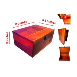 Active Lotus Tree of Life Large Stash Box – Ideal Secret Ceremonial Storage for Jewelry, Tea, Herbs, Tarot Cards, Yoga, Reiki, Mother's Day Gift and Special Keepsakes