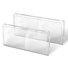 2" x 4.25" Welding Helmet Hood Magnification Magnifying Magnifier Cheater Plastic Lenses Plate (Polycarbonate, 1.00 Diopter) - Pack of 2