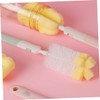Baluue 2sets Feeding Bottle Cleaning Brush Pacifier Brush Rotating Design