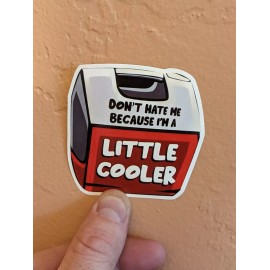 Generic 5-pack funny Little Cooler sticker 3" waterproof vinyl stickers