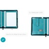 DELMON VARONE Tablet Writing Case with Zip Including Notepad DIN
