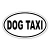 CafePress Dog Taxi Oval Sticker Oval Car Bumper Sticker