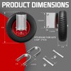 USCaster 6 Inch Gate Wheel – Caster for 1-5/8" to