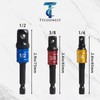 Tycoonest 7Pcs Impact Socket Adapter and Reducer Set, Extension Drill