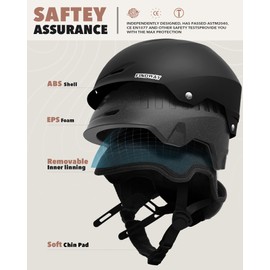 Findway Ski Helmet Snowboard Helmet for Men, Women & Youth, Snow Helmet with Adjustable Vents Compatible with Goggles, Winter Snow Sports for Snowboarding Skiing Snowmobile,Black