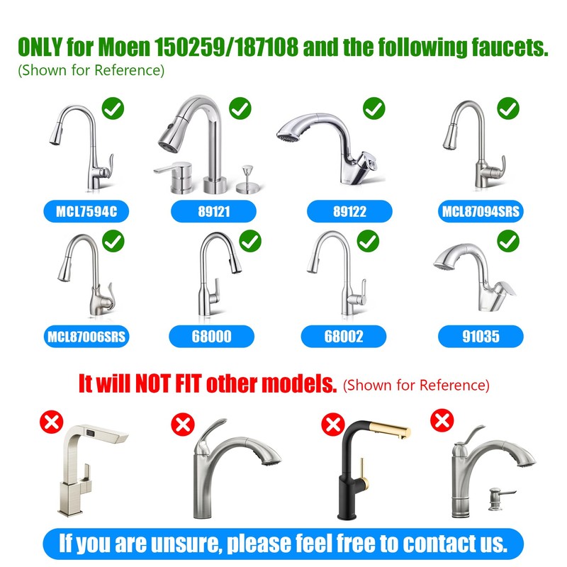 Replacement Hose Service Kit for Moen Pull down Kitchen Faucets
