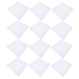 TEHAUX 12pcs Diy Tie-dye Pure Cotton Handkerchiefs Blank White Square Towels for Painting and Creative Projects Breathable and Material for Versatile Use